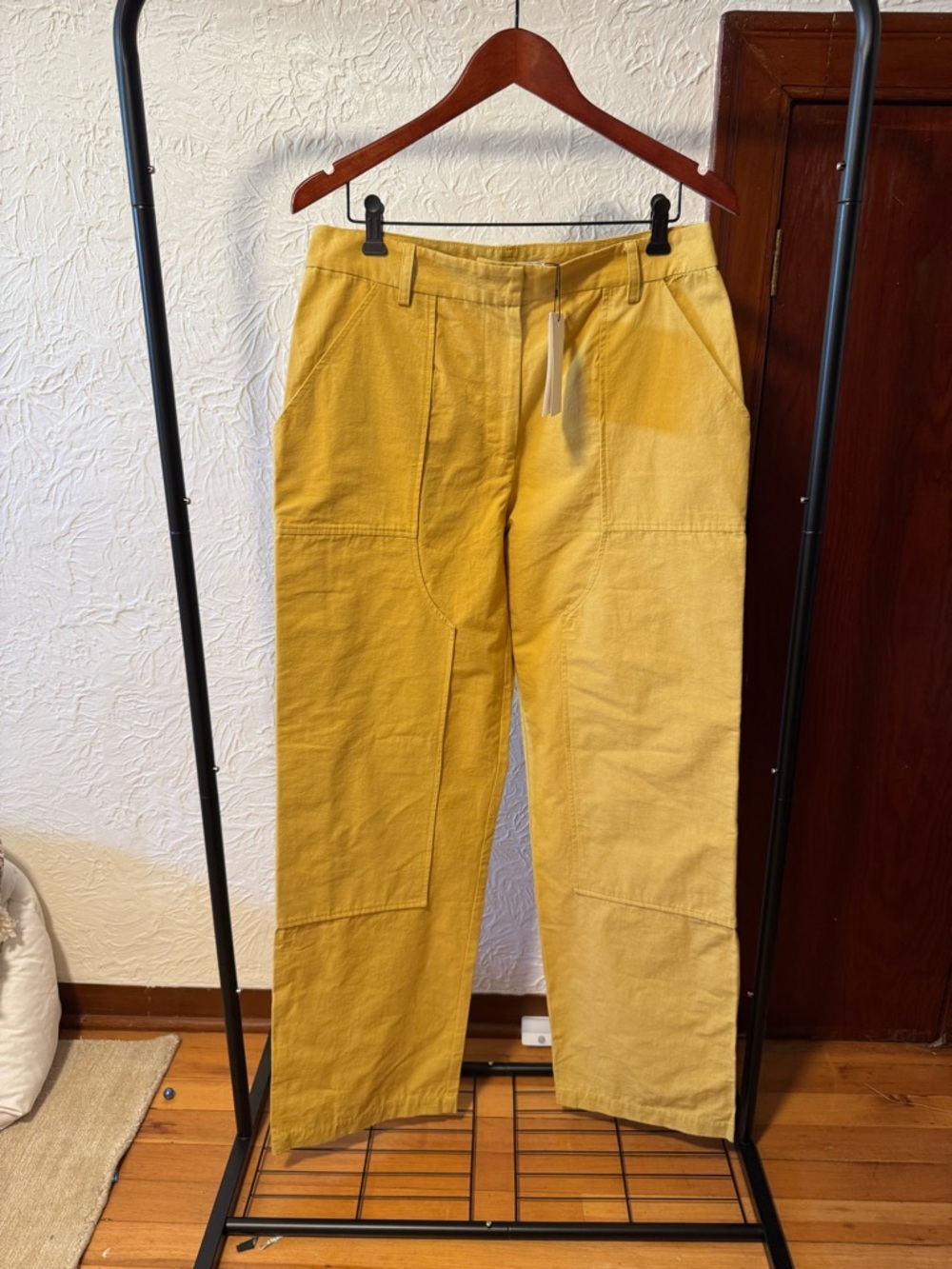 CHRISTOPHER ESBER - Women’s Yellow Utility Cotton Pants